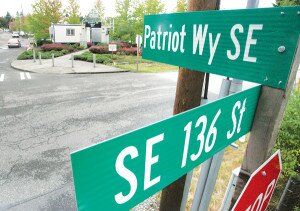 By Greg Farrar The road toward Liberty High School is officially known as Patriot Way Southeast, after the signs were installed Sept. 6.