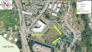 Contributed Volunteers will plant trees on a public parcel adjacent to China Creek on Oct. 26.