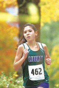 By Greg Farrar Brigette Takeuchi, Liberty freshman, headlines a Patriots cross-country team that will compete at state in Pasco Nov. 9.