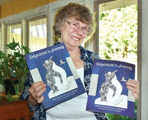 By Christina Corrales-Toy Lillian Reinys, of Newcastle, tells the story of Sebastian, a wayward penguin trying to find his way home, in her first book ‘Sebastian’s Journey.’