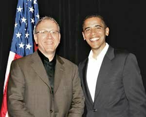 Rob Sargent, of Newcastle, with then-Sen. Barack Obama at a June 1, 2007, fundraising reception at the Seattle Westin Hotel. By Debora Spencer Photography