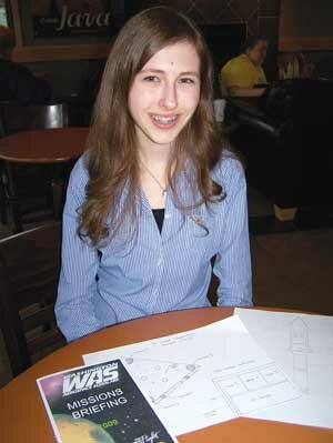 space-student-hhs-20090401 Monica Razniewski, a junior at Hazen High School, is among 260 students in the state participating in the Washington Aerospace Scholars program through the Museum of Flight. By Jim Feehan