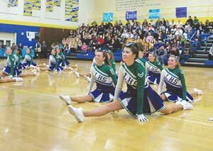 dance-team-LHS-1212 Dancers from Liberty High School perform their drill routine. By Tim Pfarr