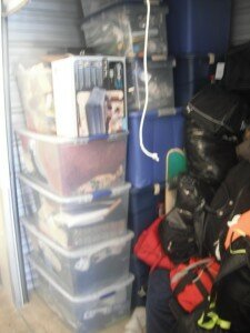 Sammamish Police Department photo Sammamish detectives recovered property stolen from Newcastle in this storage unit.